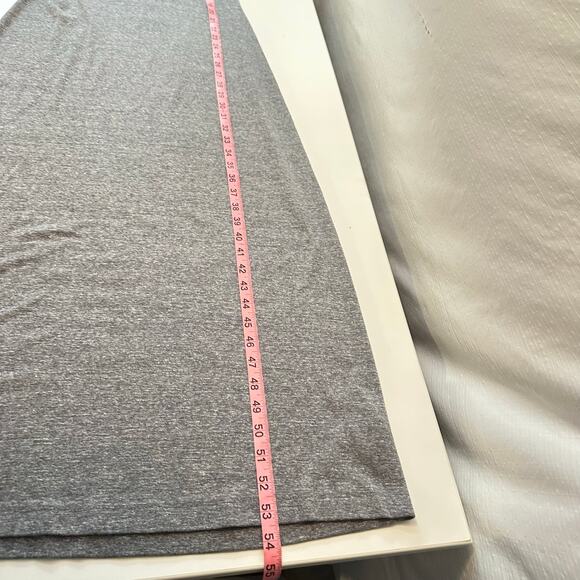 Free People Beach Midi Dress Size XS Racer Back Heather Grey Vacation Minimalist - Picture 9 of 12